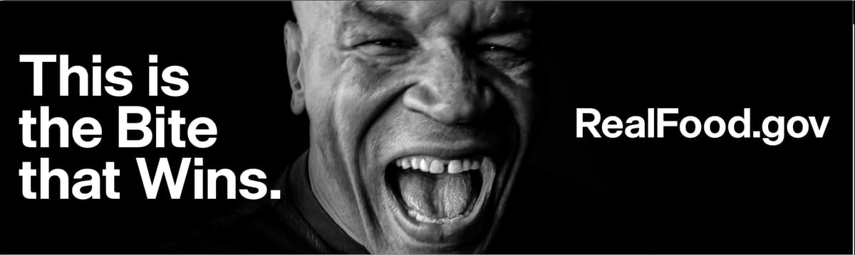 MAHA Center outdoor billboard - Eat Real Food campaign